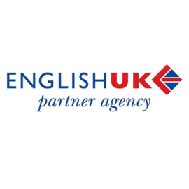 English UK Partner Agency logo, indicating iae GLOBAL’s official status as a trusted partner in promoting UK English language courses and education.