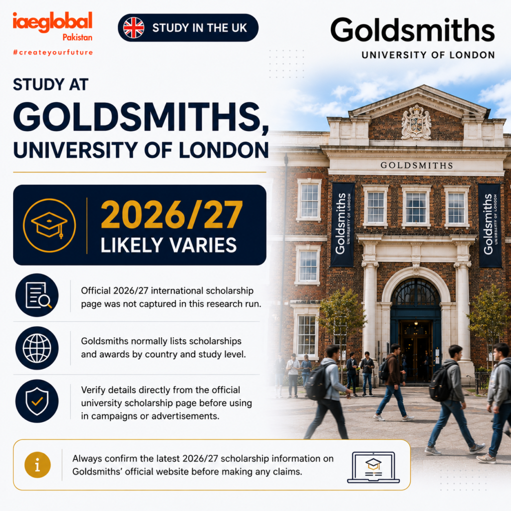 Goldsmiths Uni Scholarship 1